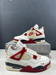 Jordan Air Jordan 4 Retro White Red Sneakers