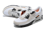 Nike Air Max 90 Sneakers White Grey Black Orange