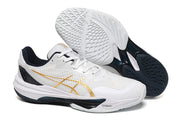 ASICS Court Shoes White Gold Navy