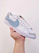 Nike Blazer Low 07 White and Light Blue Sneakers