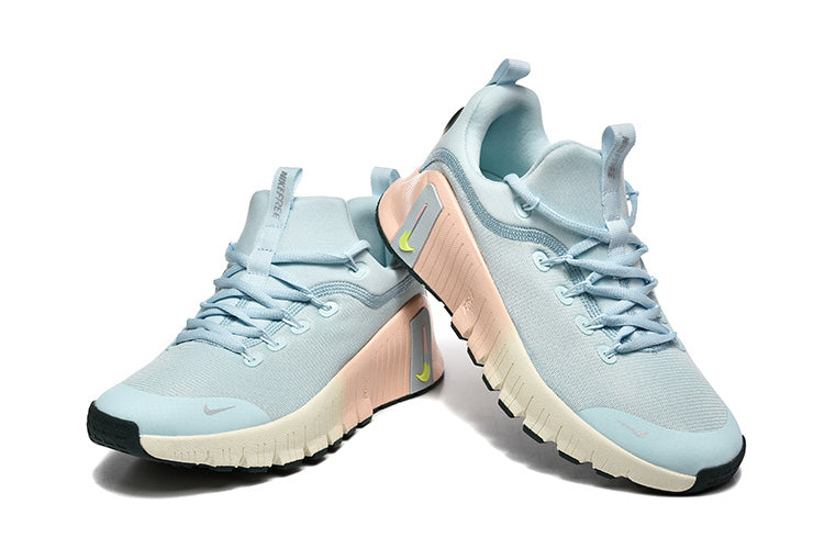 Nike Free Metcon 5 Sneakers in Blue and Peach