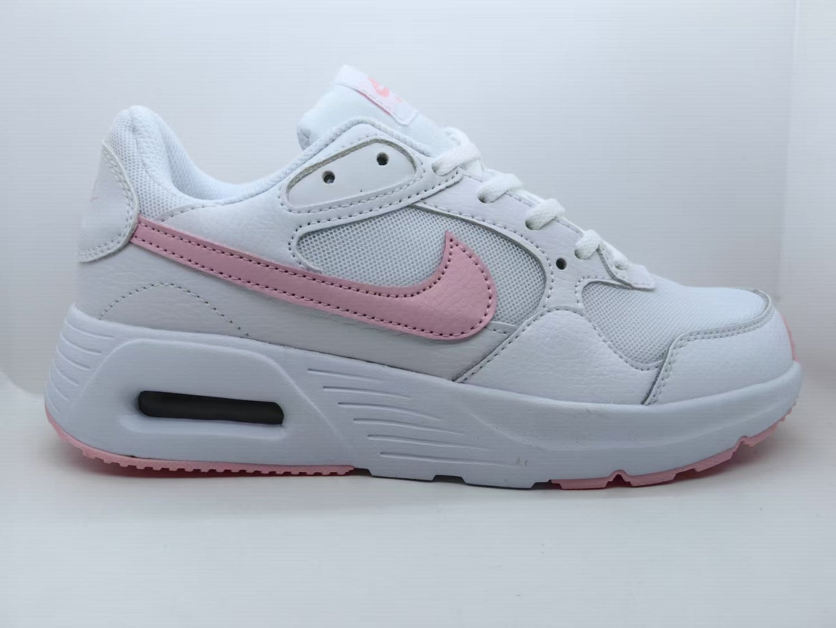 Nike Air Max SC White and Pink Sneakers