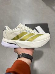 Adizero Lightstrike Pro White and Olive Running Shoes JS4947