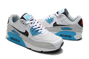 Nike Air Max 90 White Blue Red Sneakers