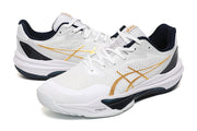 ASICS Court Shoes White Gold Navy