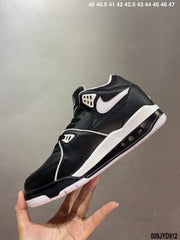 Nike Air Flight Black and White Basketball Sneakers