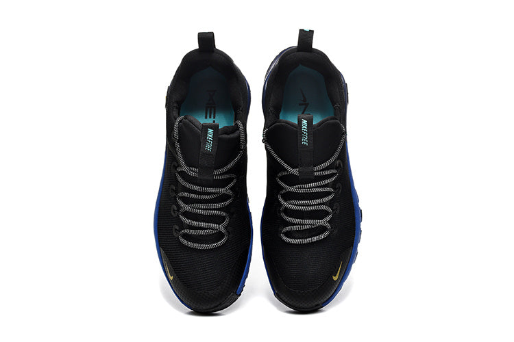 Nike Black and Blue Low-Top Sneakers