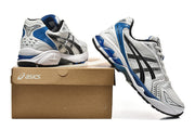 ASICS GEL White and Blue Running Sneakers