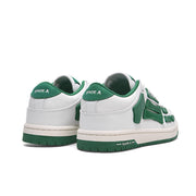 White and Green Low-Top Sneakers MFS003-114