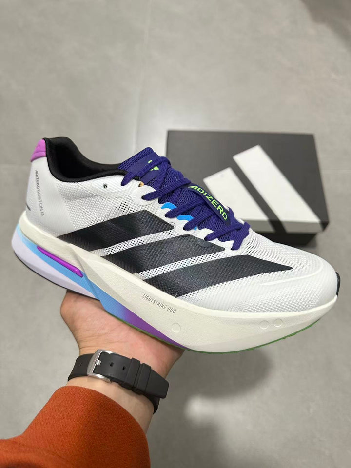 Adidas Adizero Lightstrike Pro Running Shoes White Purple