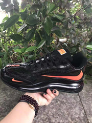 Nike Air Max 720 Sneakers Black and Bright Orange