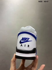 Nike Air Flight 89 Sneakers White and Royal Blue