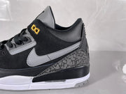 Nike Air Jordan 3 Retro Black Grey Sneakers