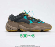 Adidas Yeezy 500 FV2105 Sneakers in Gray and Turquoise