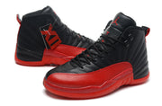Air Jordan 12 Black and Red High-Top Basketball Sneakers