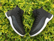 Jordan Air Jordan 12 Black Nylon High-Top Sneakers