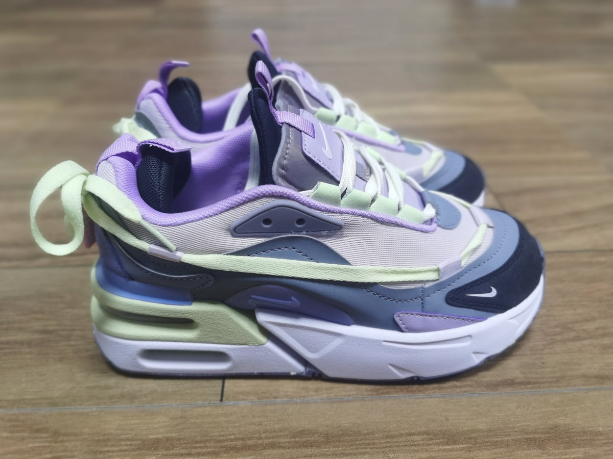 Nike Chunky Sneakers in Purple, Gray and Pale Yellow