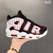 Nike Air More Uptempo Black Red White Sneakers