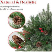 Lighted Artificia Christmas Pots