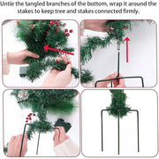 Lighted Artificia Christmas Pots