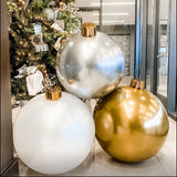 Christmas Giant Inflatable Ball Ornament – Outdoor & Indoor Holiday Decoration