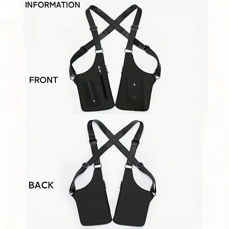 Premium Leather Adjustable Underarm Shoulder Bag for Men & Women