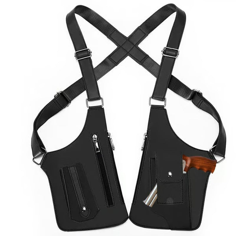 Premium Leather Adjustable Underarm Shoulder Bag for Men & Women