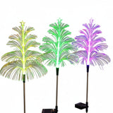 Garden Lights Solar Christmas Tree – 7-Color RGB Fiber Optic Outdoor Stake Light