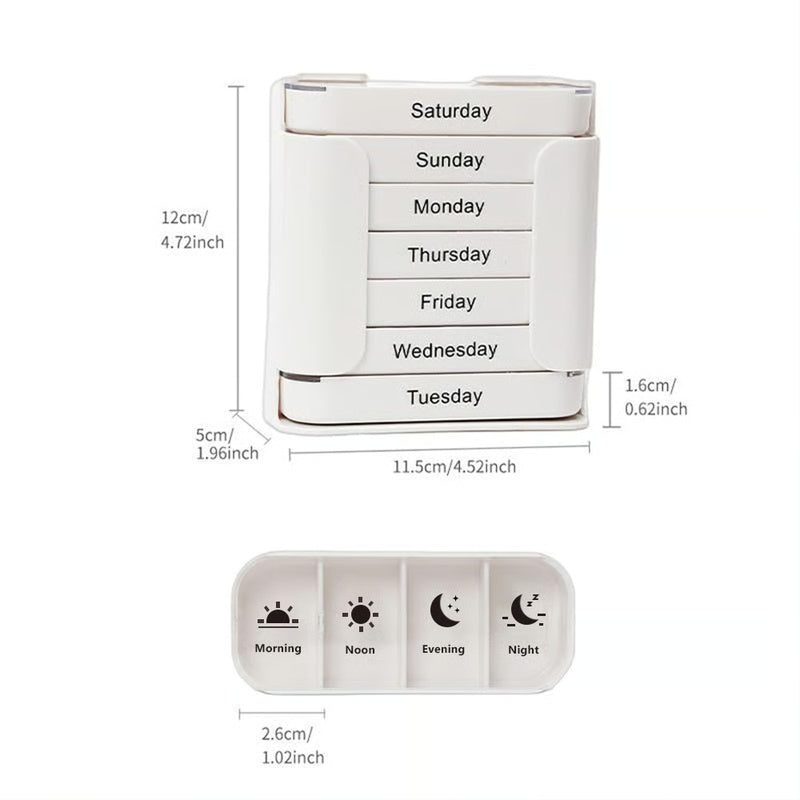 💊 Stay on Track - ✨7-Day Medication Organizer - For Effortless Health Management! 📅