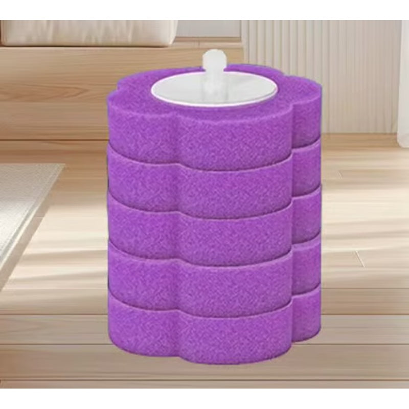 Toilet Scrubber Kit with Self-Cleaning Disposable Pads – No Pre-Rinse, No Mess, No Odor, Simplifies Bathroom Hygiene